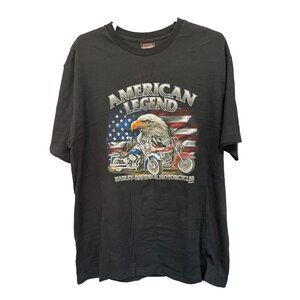 Harley Davidson Biker American Legend Eagle Flag Shirt Blaine MN Size XL